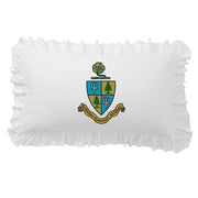 Sorority Crest Scalloped Pillow Cover