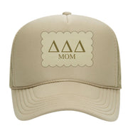 Delta Delta Delta Mom Hats with Scalloped Faux Suede Patch