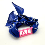 Delta Gamma- Bandana Wrap w/ Metallic Acrylic Slide
