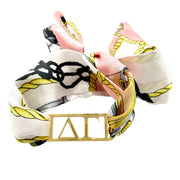 Sorority Scarf Tie with Greek Letter Slide