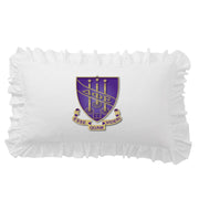 Sorority Crest Scalloped Pillow Cover