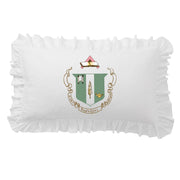 Sorority Crest Scalloped Pillow Cover