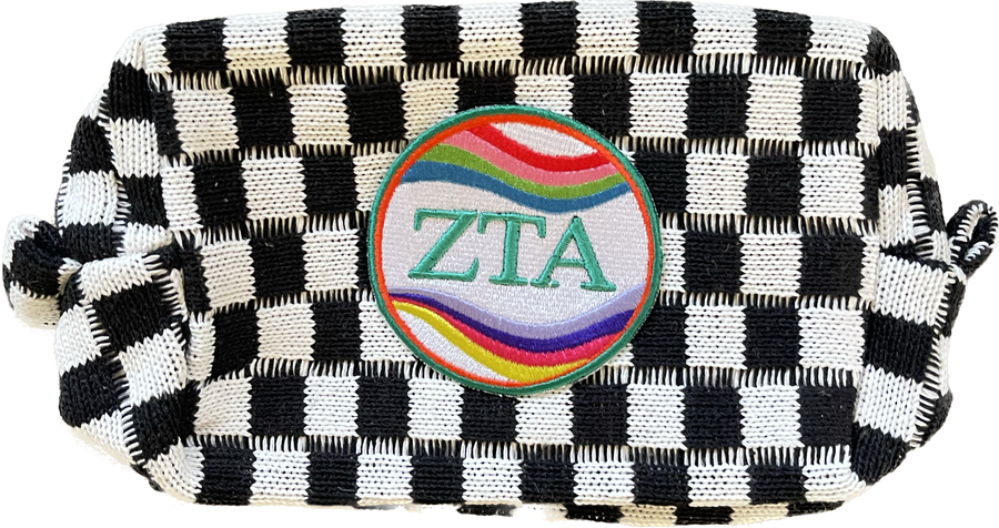 Zeta - Sorority Checker Cosmetic Bag