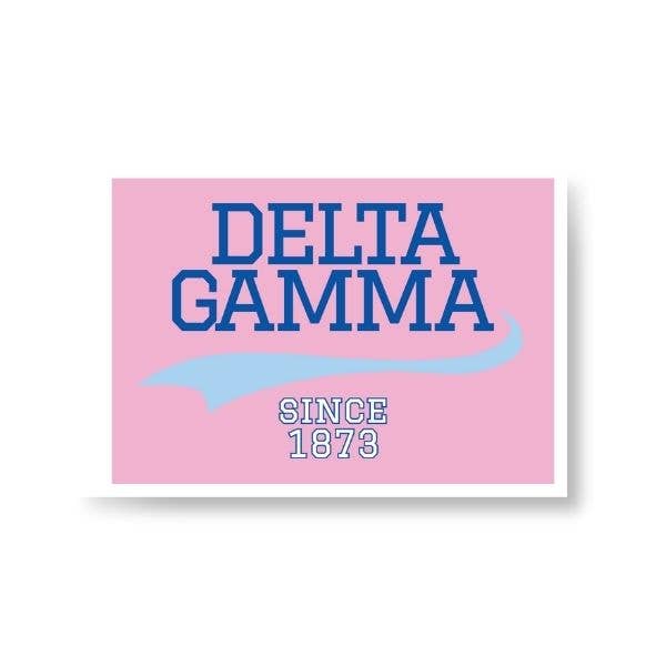 Deegee - Sorority Sticker - Collegiate Design