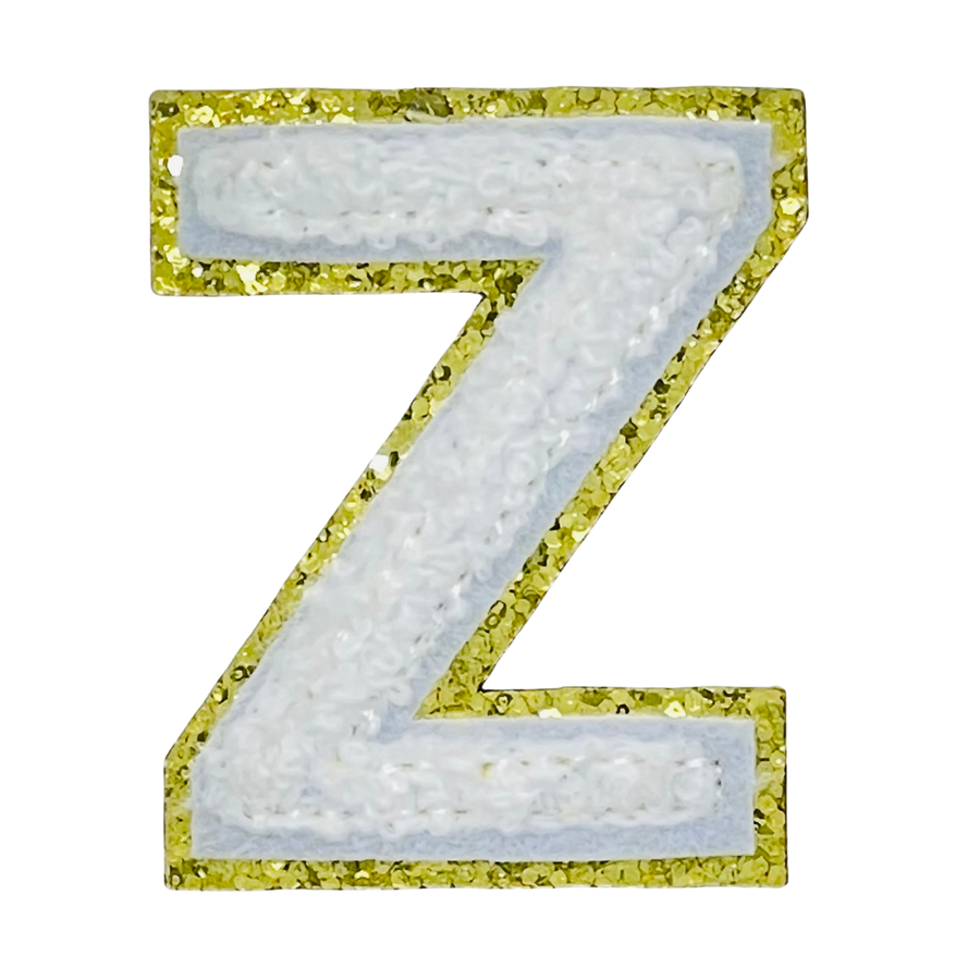 Zeta - Chenille/Sequin Greek Letter Sticker Patch