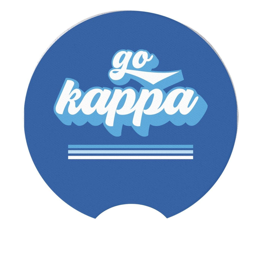 Kappa - Sorority Car Coasters - Go Design