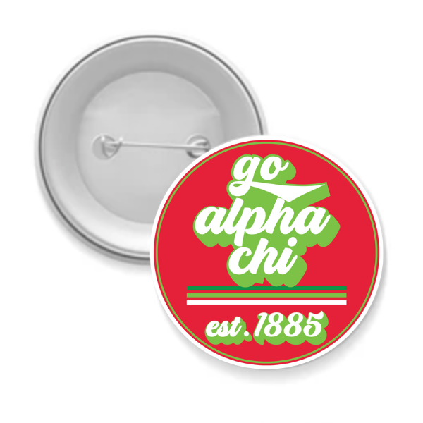 Alpha Chi - Sorority Button - Go Design