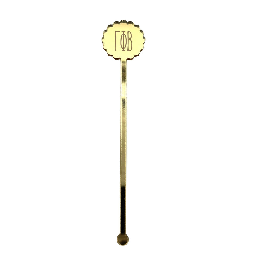 Sorority Scallop Mirror Acrylic Stir Sticks