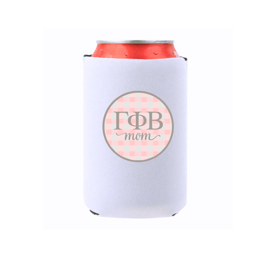 Sorority & Mom Can Coolers - Gingham Design