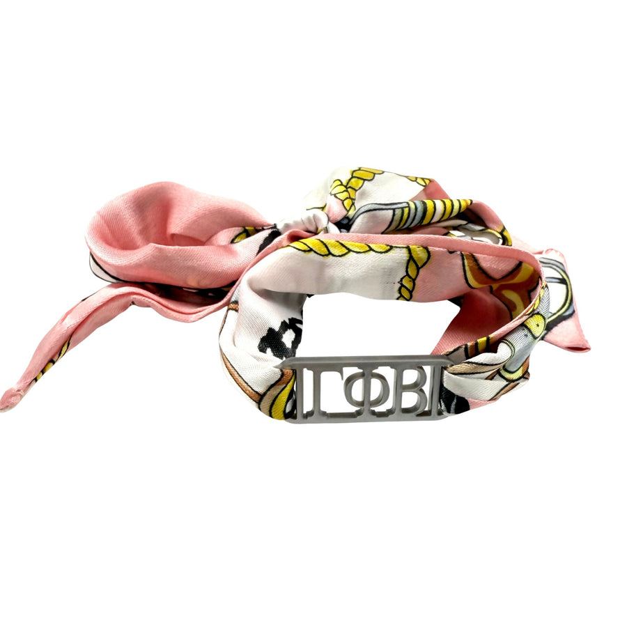 Gamma Phi Beta - Tie Scarf with Sorority Greek Slide