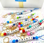 Sorority Beaded Keychain