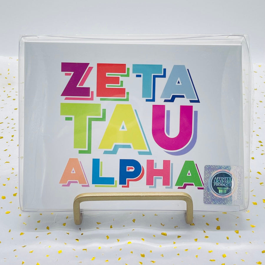 Colorful Sorority Notecards