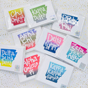 Sorority Arkansas Notecard Set - Ombre