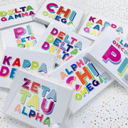 Colorful Sorority Notecards