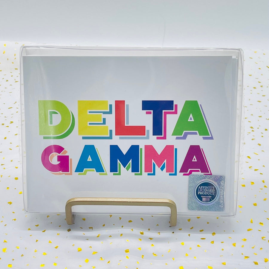 Colorful Sorority Notecards