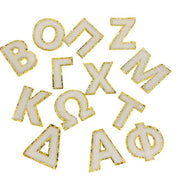 Greek Sequin Letter Patches