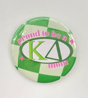 Sorority Mom Pinback Buttons - Mom Pride