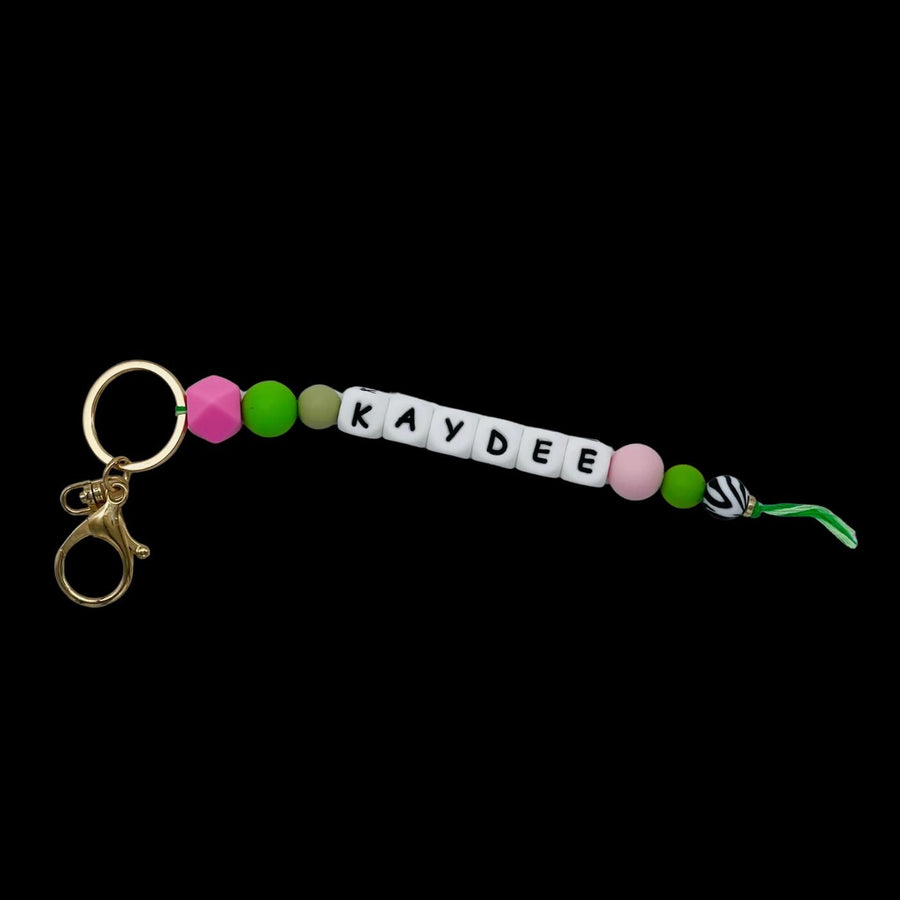 Sorority Beaded Keychain