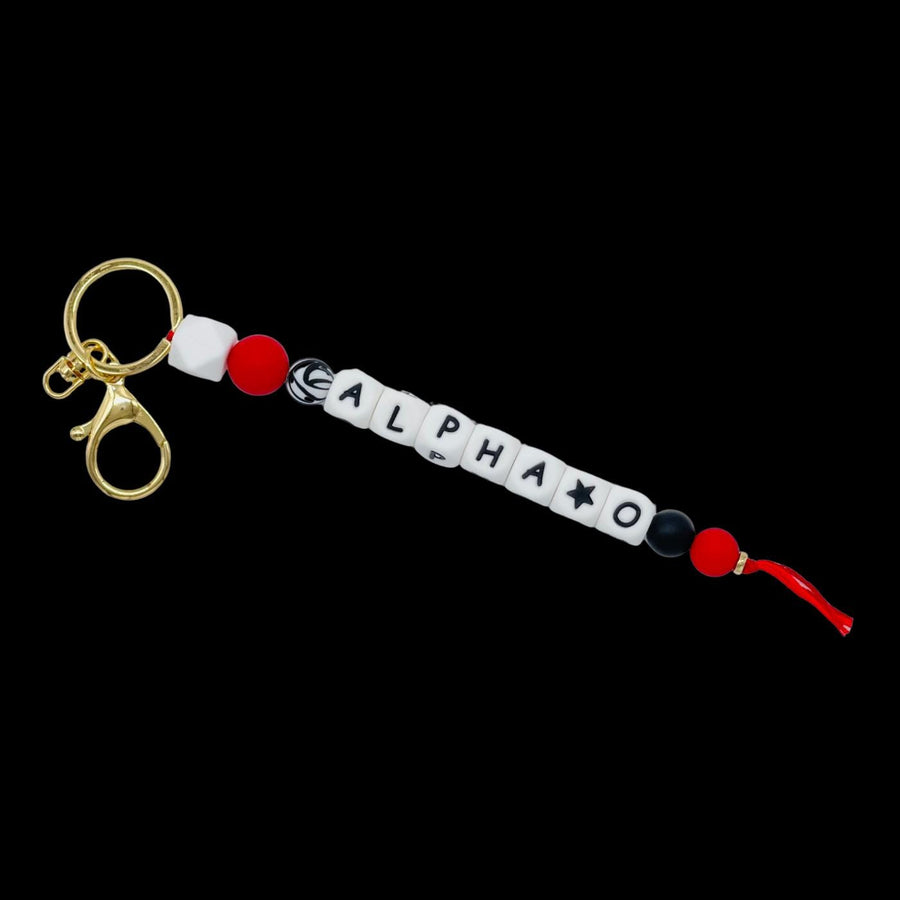 Sorority Beaded Keychain