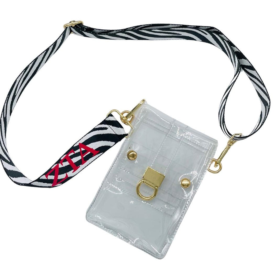Sorority Interchangeable Purse Strap in Zebra