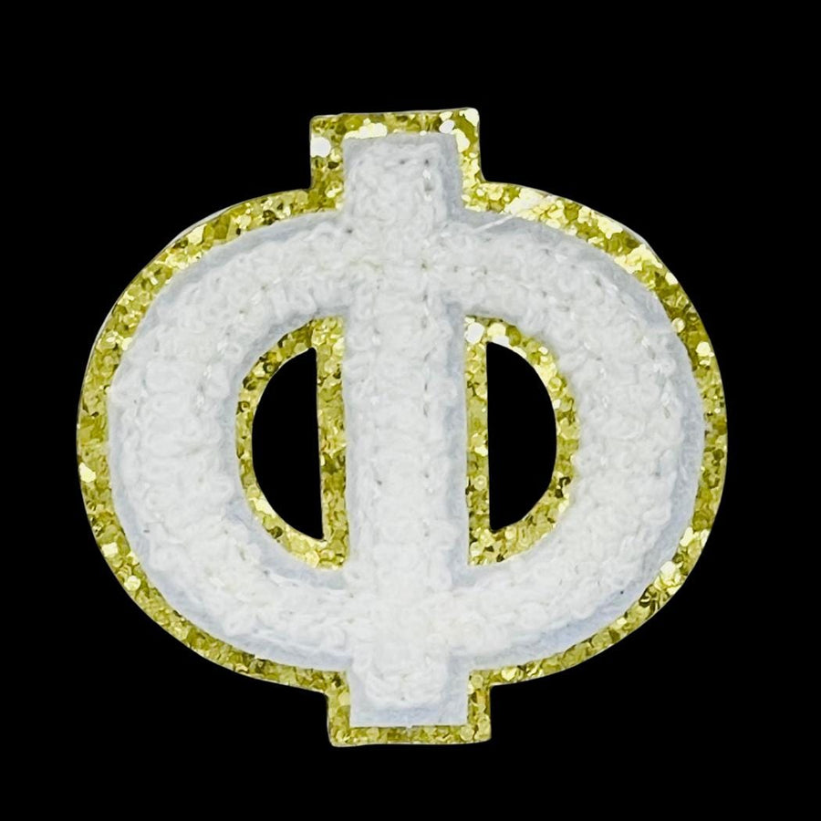 Greek Sequin Letter Patches