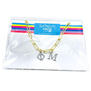 Sorority Letter Charm Necklaces