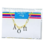 Sorority Letter Charm Necklaces