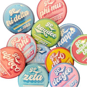 Sorority Pinback Buttons - Go Sorority Design