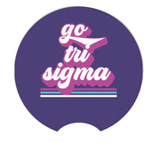 Sorority Car Coasters - Go Sorority Design