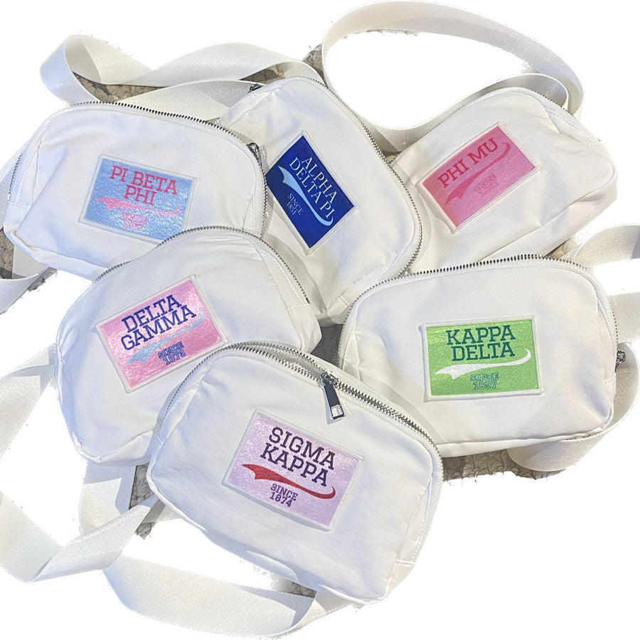 Sorority Belt Bag with Patch