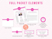 Sorority Recruitment Packet: Monogram Resume Templates (Digital Download)