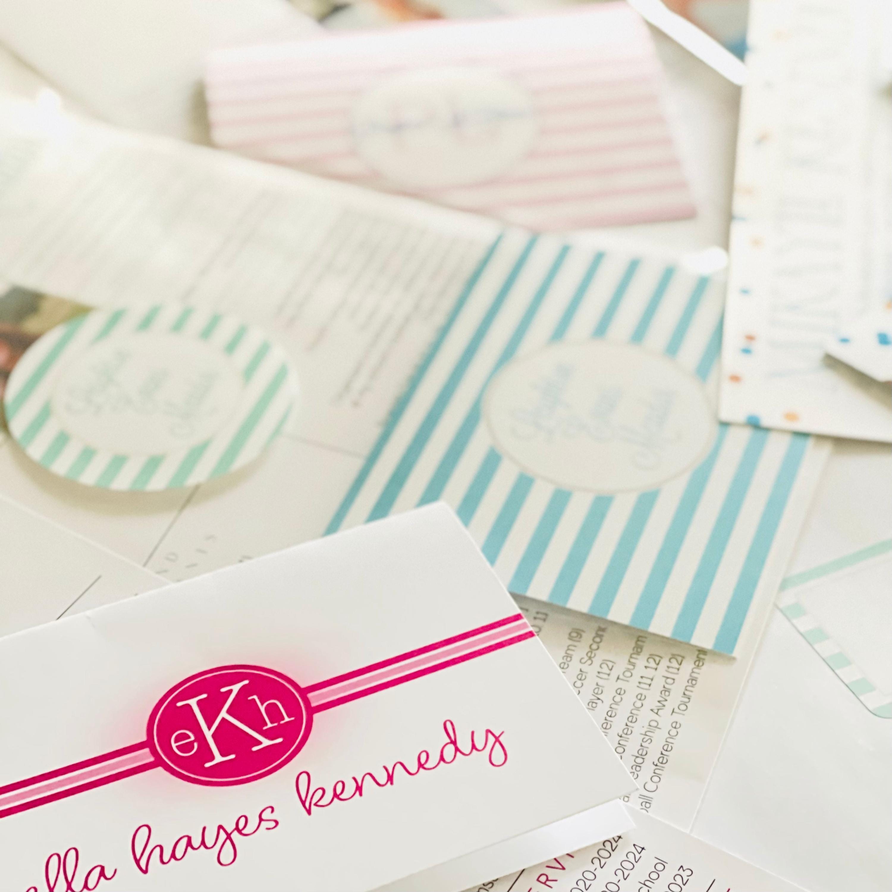 Printed Sorority Recruitment Packet: Photo Resume Templates