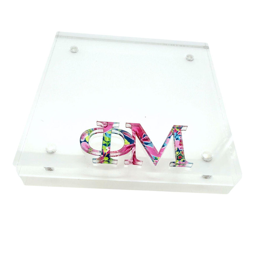 Sorority Greek Letter Acrylic Magnetic Frames