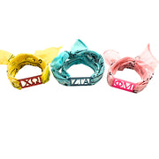 Sorority Bandana Wrap with Greek Letter Acrylic Slide