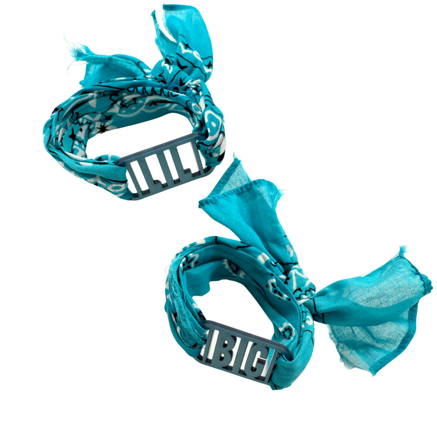 Sorority Bandana Wrap with BIG/LIL/GMOM Acrylic Slide