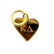 Sorority Engraved Acrylic Heart Charm