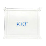 Sorority Greek Letter Pinched Acrylic Trays