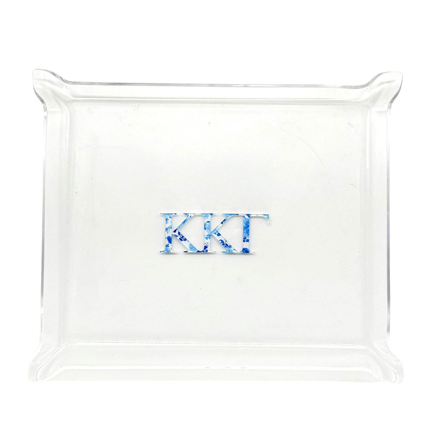 Sorority Greek Letter Pinched Acrylic Trays