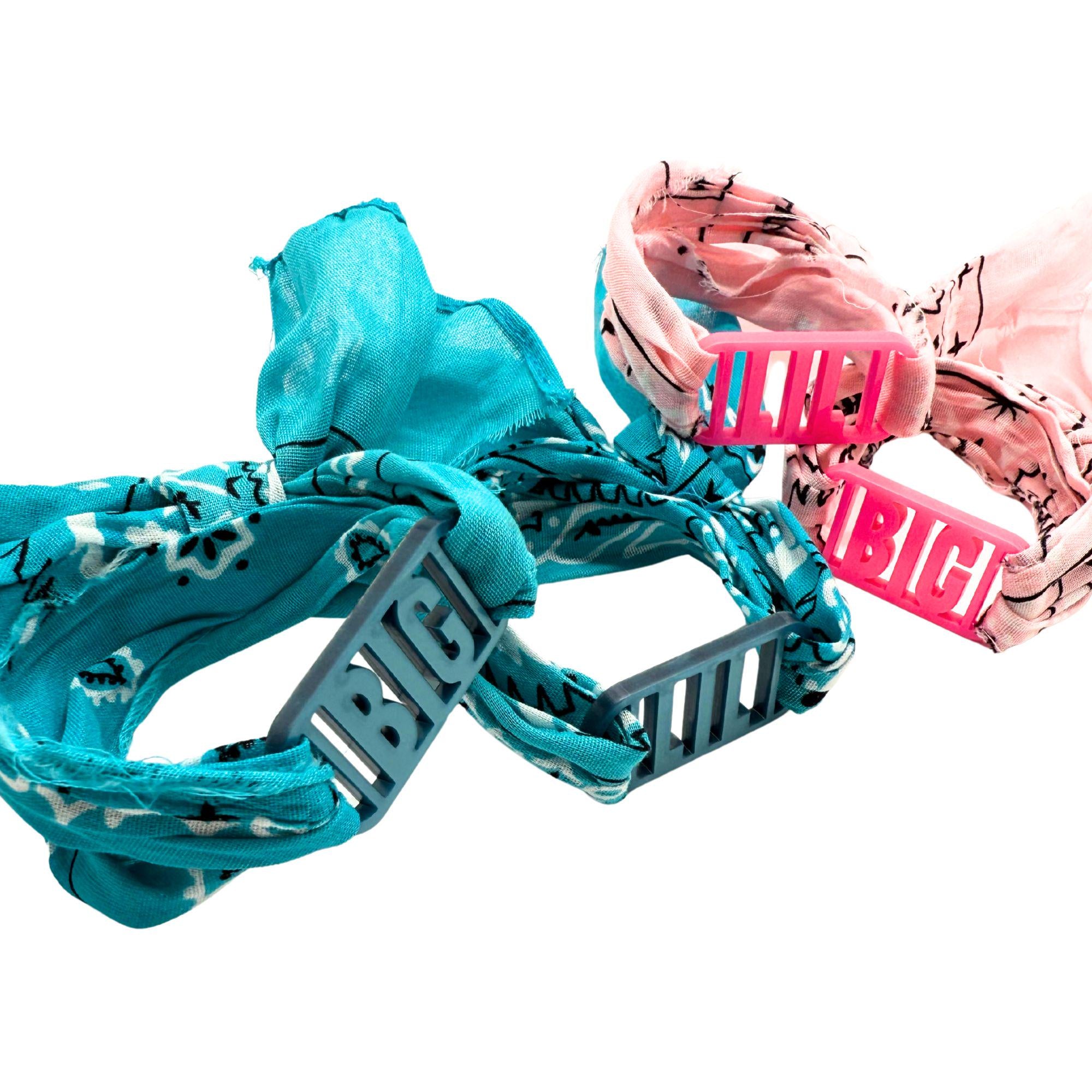 Sorority Bandana Wrap with BIG/LIL/GMOM Acrylic Slide