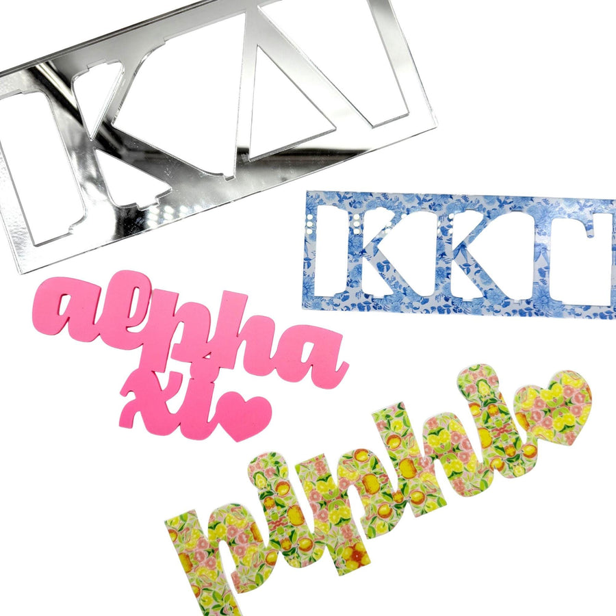 Sorority Greek Letter Wall Signs