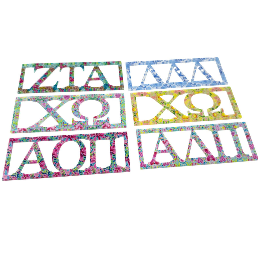 Sorority Greek Letter Wall Signs