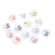 Sorority Pin-back Buttons - Toile Cowboy Boot with Greek Script