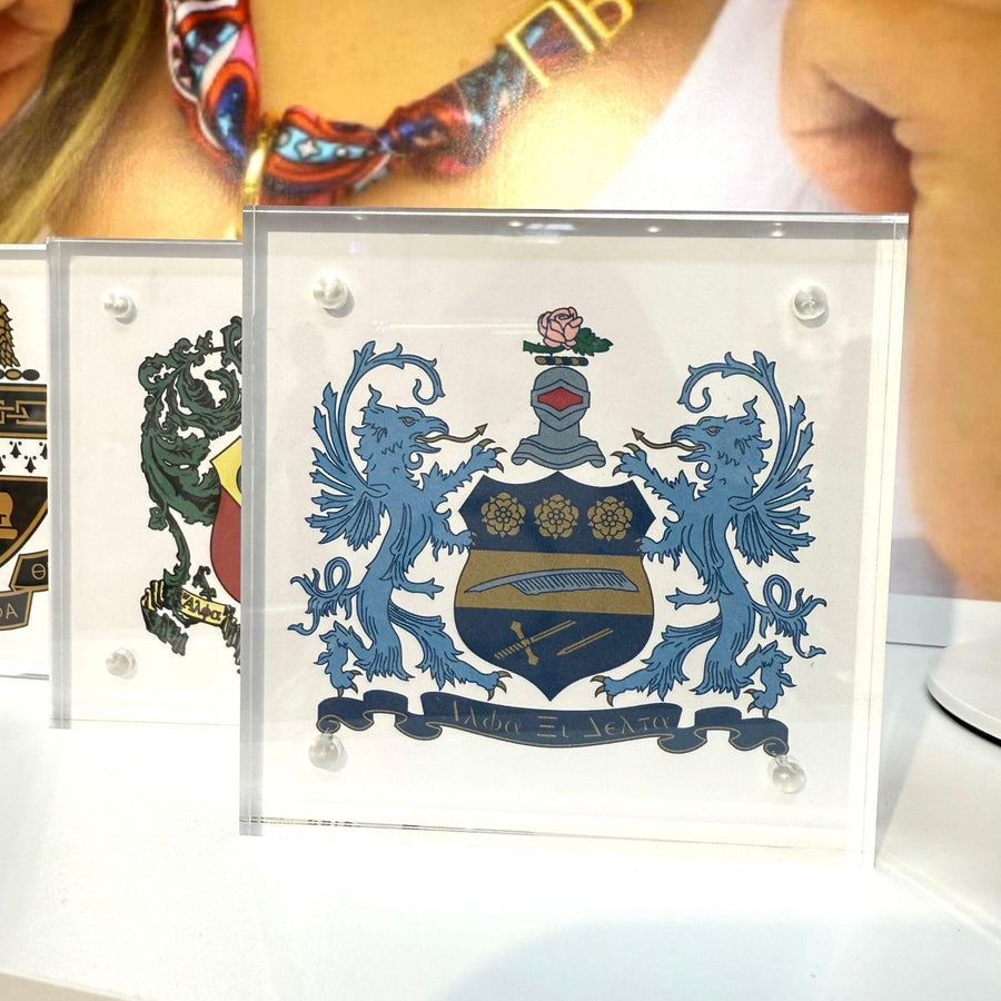 Sorority Crest Print in Acrylic Magnetic Frames