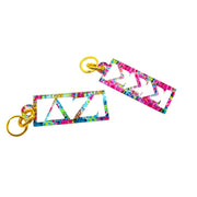 Sorority Greek Letter Acrylic Keychains