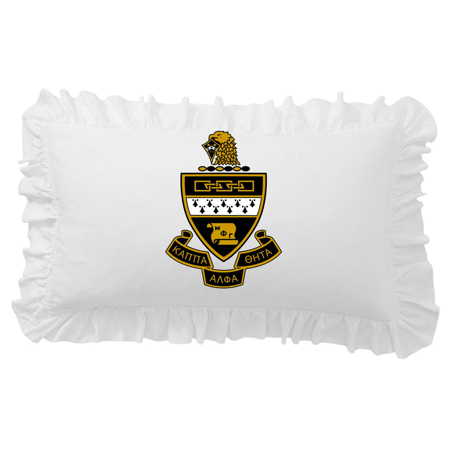 Sorority Crest Scalloped Pillow Cover