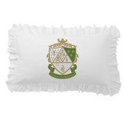 Sorority Crest Scalloped Pillow Cover
