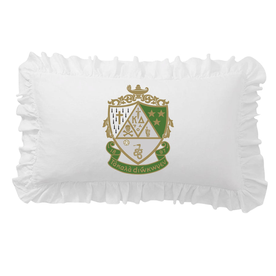 Sorority Crest Scalloped Pillow Cover