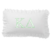 Sorority Greek Letter Scalloped Pillow Covers