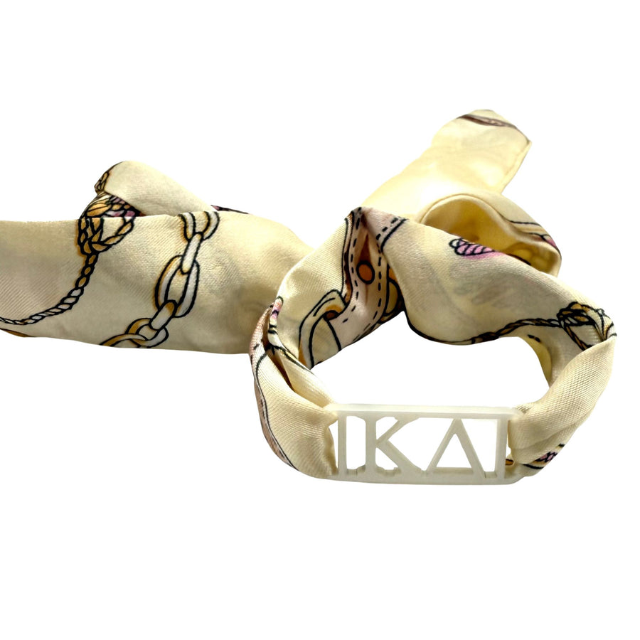 Kappa Delta - Tie Scarf with Sorority Greek Slide