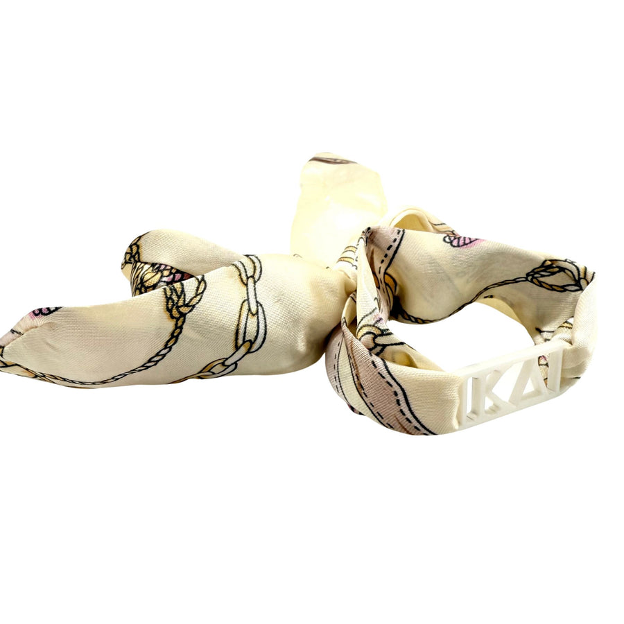 Kappa Delta - Tie Scarf with Sorority Greek Slide
